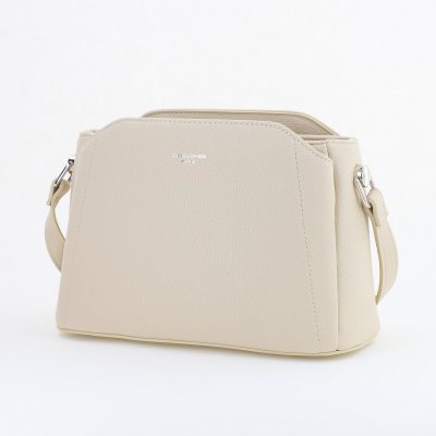 Poșetă casual damă din piele ecologică Bej David Jones BS6926CM2404968