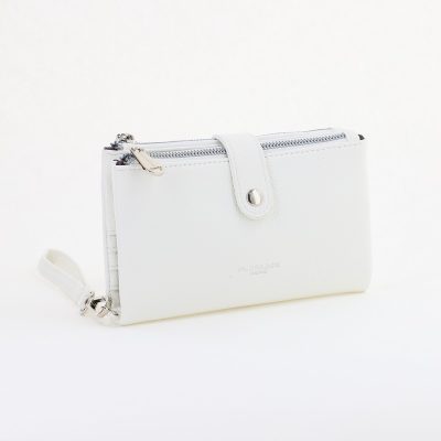 Poșetă cu portofel damă din piele ecologică Alb Flora&CO BS5002R2404939