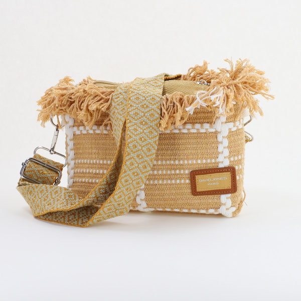 Poșeta Damă Crossbody Bej Material Textil David Jones 121