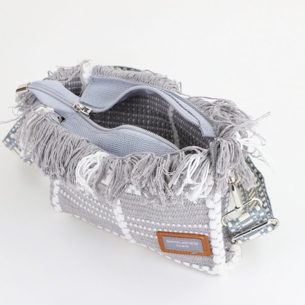 Poșetă Damă Crossbody Gri Material Textil David Jones 120