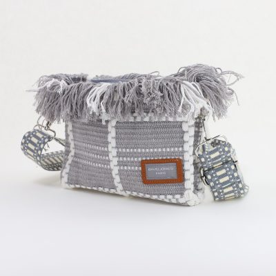 Poșetă Damă Crossbody Gri Material Textil David Jones