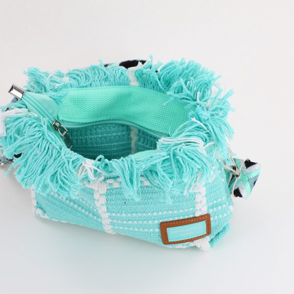 Poșetă Damă Crossbody Verde Material Textil David Jones 120