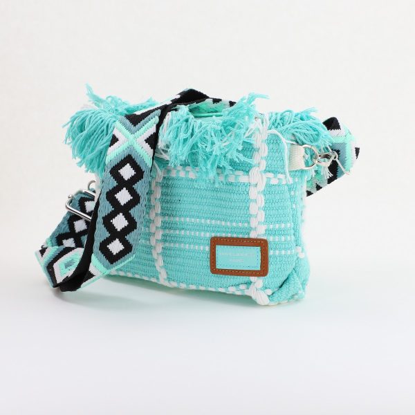 Poșetă Damă Crossbody Verde Material Textil David Jones 123