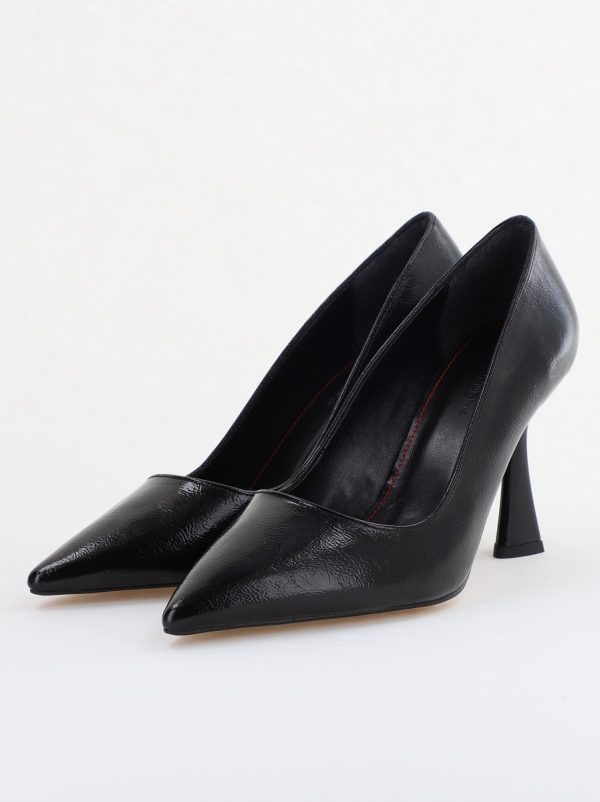 Pantofi Damă Stiletto Negru lac din Piele Ecologica (BS26202AY2407779) 119