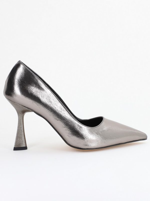 Pantofi Damă Stiletto Platină metalic din Piele Ecologica (BS26202AY2407774) 120