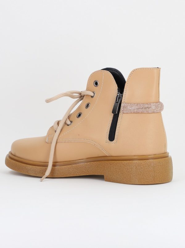 Ghete damă din piele ecologică Bej Nud Mat (BS1034BT2410039) 122