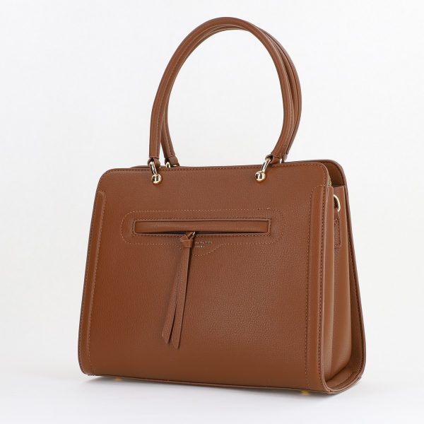 Geantă damă casual piele ecologică cu două compartimente Maro David Jones BS7307CM2409087 122
