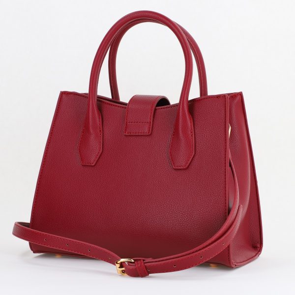 Geantă damă casual piele ecologică cu un compartiment bordo David Jones BS7188CM2409061 122