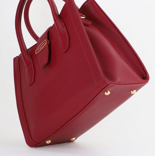 Geantă damă casual piele ecologică cu un compartiment bordo David Jones BS7188CM2409061 123