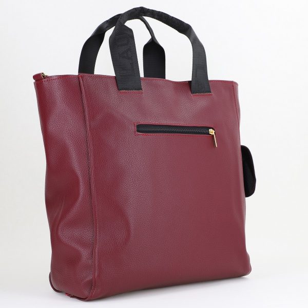 Geantă Damă Shopper Piele Ecologică Bordo de Umar Laura Biaggi BS632AB2409026 121