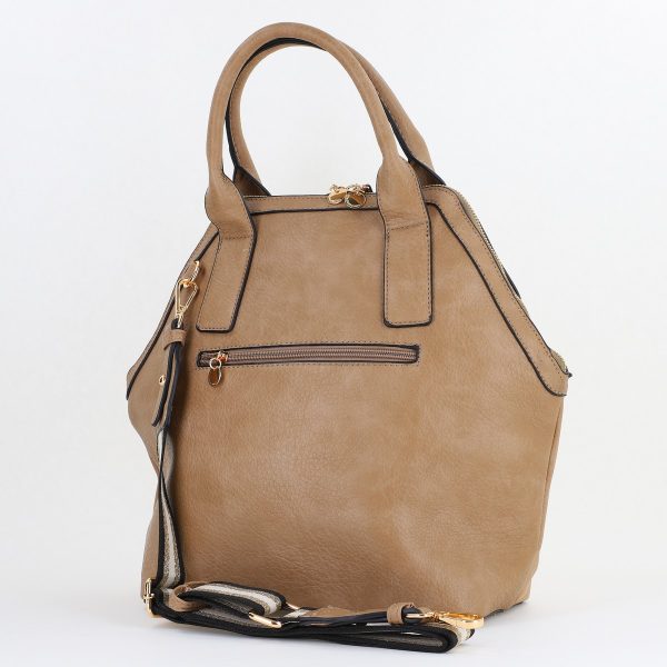 Geantă Damă Shopper Piele Ecologică Bej de Umar Lulu Castagnette BS24026A2409042 120