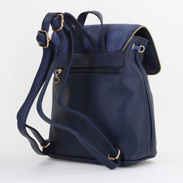 Rucsac Damă Bleumarin Piele Ecologică Lulu Castagnette (BS24028A2409047) 121