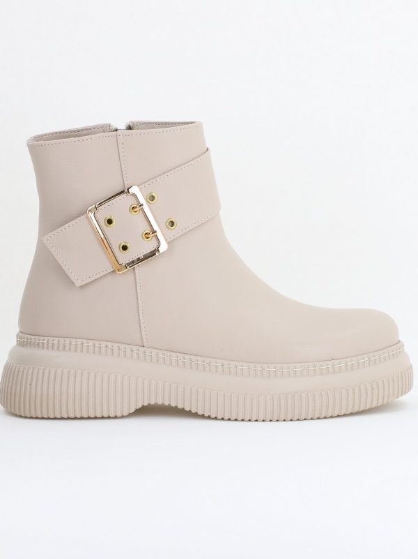 Ghete dama din piele ecologică Bej (BS022BT2410110) 120