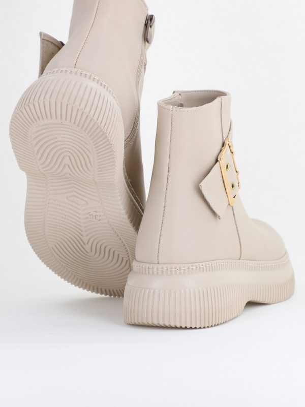 Ghete dama din piele ecologică Bej (BS022BT2410110) 122
