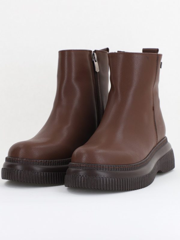Ghete damă din piele ecologică Cafeniu (BS04yBT2410116) 119