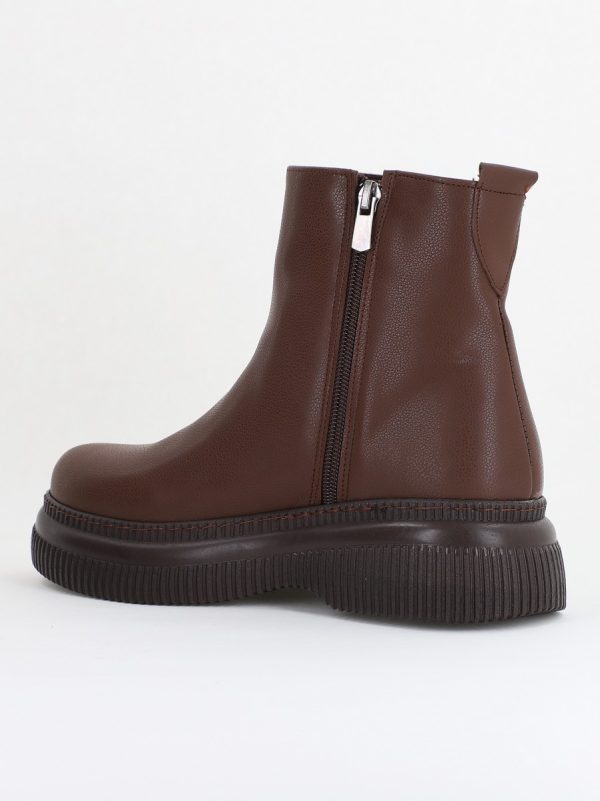 Ghete damă din piele ecologică Cafeniu (BS04yBT2410116) 122
