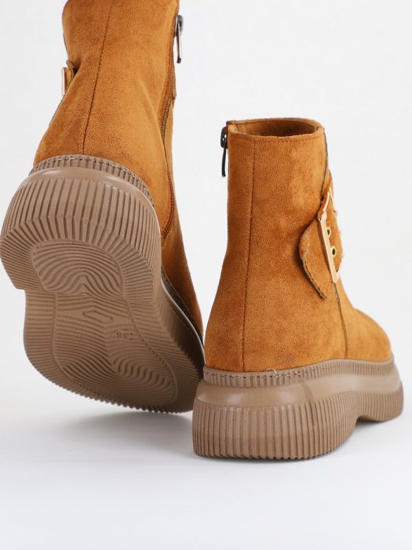 Ghete dama din piele ecologică intoarsă Maro (BS022BT2410114) 123