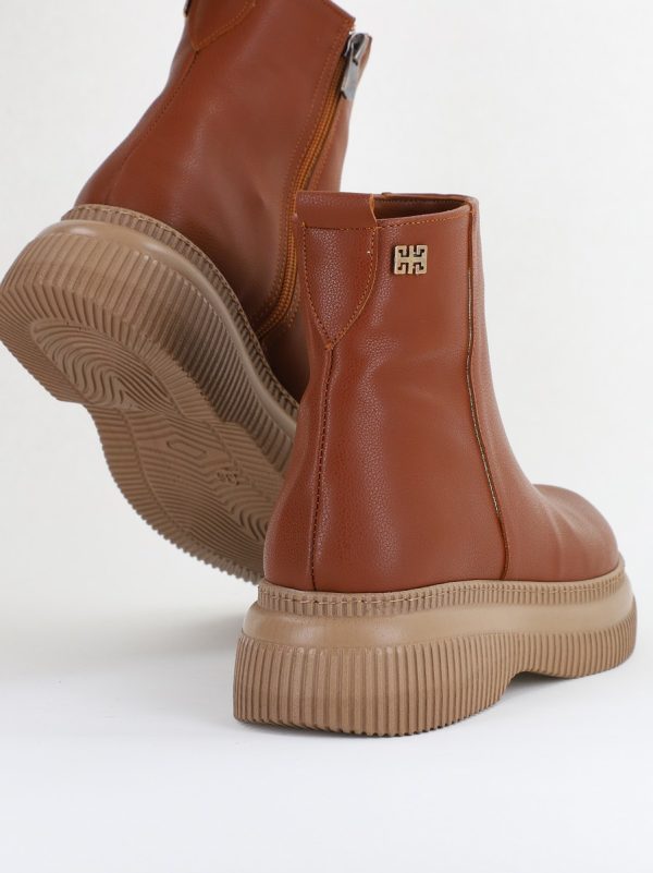 Ghete damă din piele ecologică Maro (BS04yBT2410118) 123