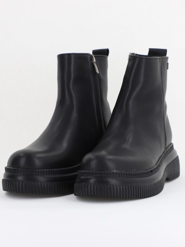 Ghete damă din piele ecologică Negre (BS04yBT2410117) 119