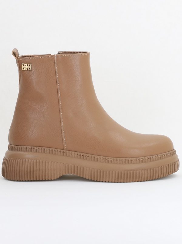 Ghete damă din piele ecologică Taupe (BS04yBT2410119) 120