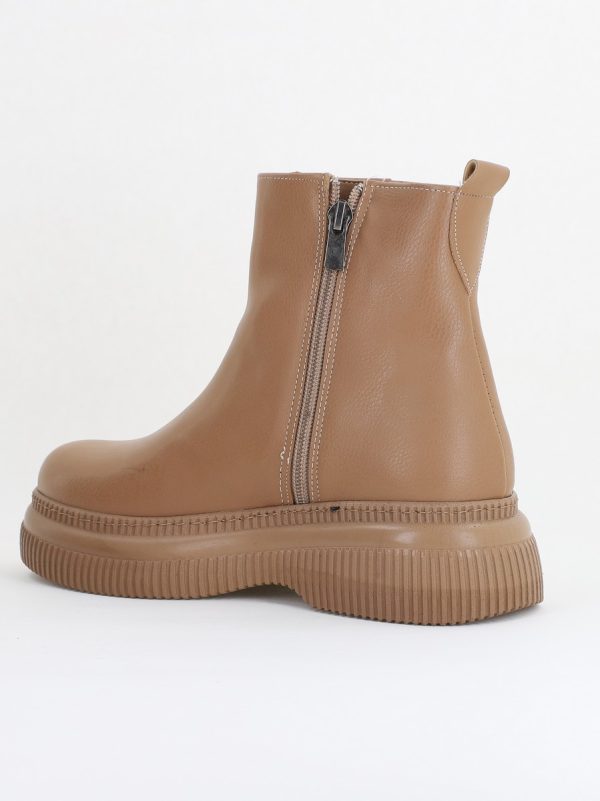 Ghete damă din piele ecologică Taupe (BS04yBT2410119) 122