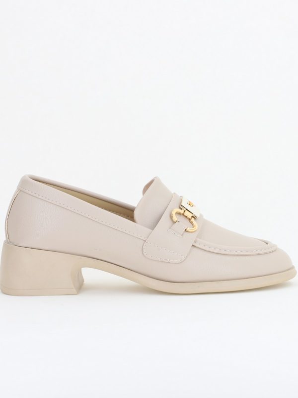 Pantofi Damă Casual Tip Loafer Piele Ecologică Bej mat - BS4003AY2409875 120