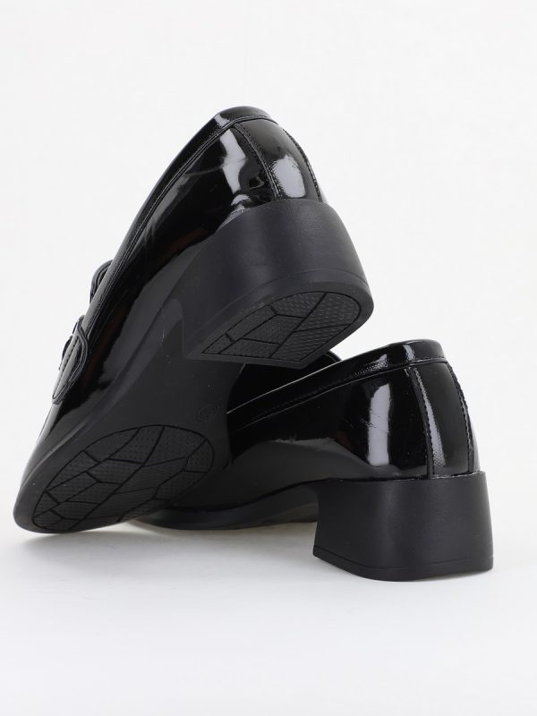 Pantofi Damă Casual Tip Loafer Piele Ecologică Negru lac - BS4003AY2409874 122