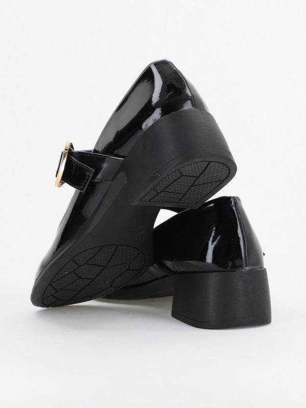 Pantofi Damă Casual Piele Ecologică Negru lac - BS4010AY2409876 122