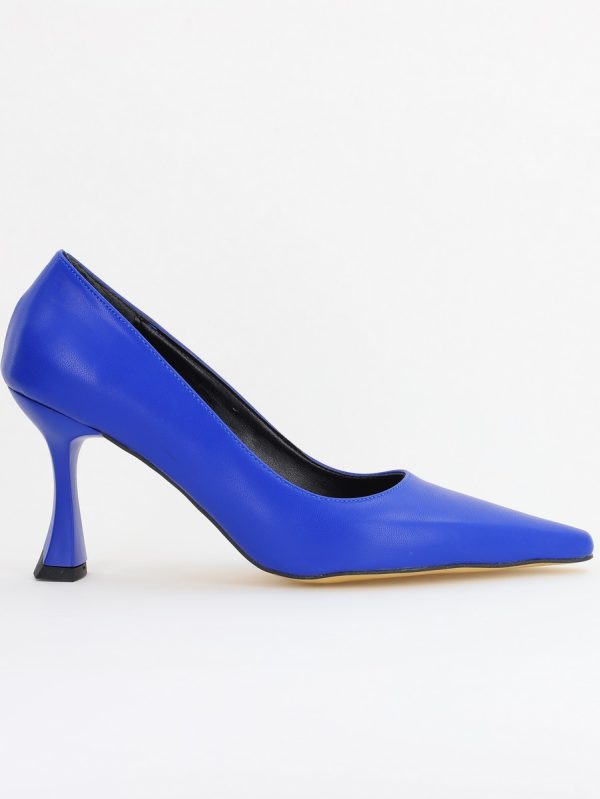 Pantofi Damă Stiletto Albastru Mat din Piele Ecologica (BS0203AY2410057) 120
