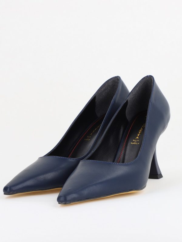 Pantofi Damă Stiletto Bleumarin Mat din Piele Ecologica (BS0203AY2410055) 119