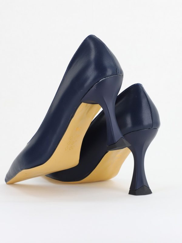 Pantofi Damă Stiletto Bleumarin Mat din Piele Ecologica (BS0203AY2410055) 122