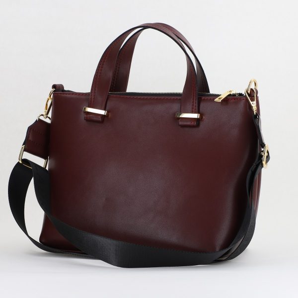 Geantă damă casual bordo buzunar frontal detașabil Laura Biaggi BS265G2410208 121