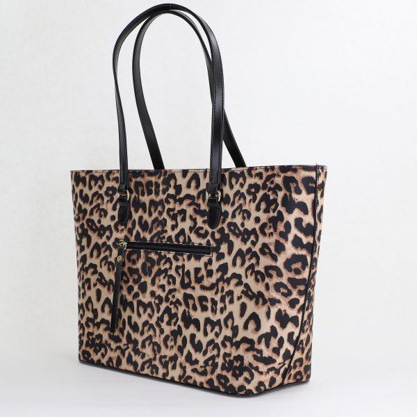 Geantă damă shopper maro cu pete Laura Biaggi BS312JS2410203 120