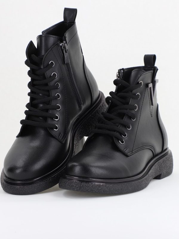 Ghete damă din piele ecologică Negre (BS1036BT2410046) 119