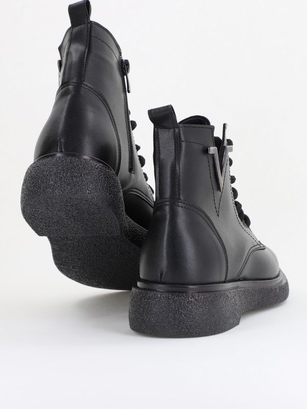 Ghete damă din piele ecologică Negre (BS1036BT2410046) 123