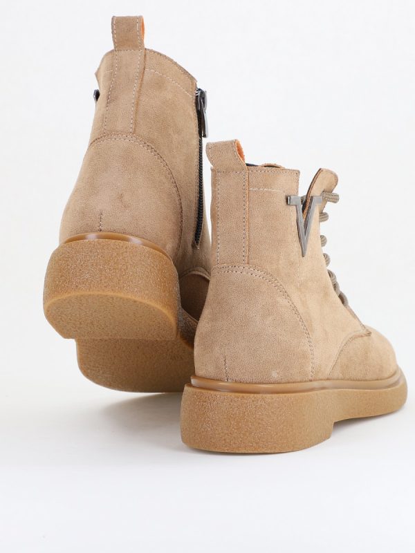 Ghete damă din piele ecologică întoarsă taupe (BS1036BT2410045) 123