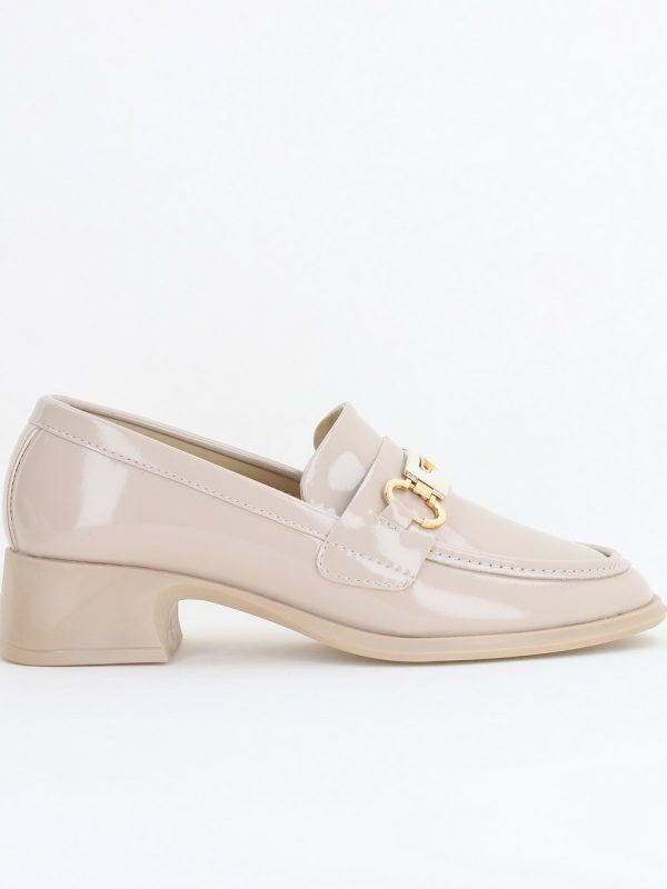 Pantofi Damă Casual Tip Loafer Piele Ecologică Bej lac -BS4003AY2411174 120