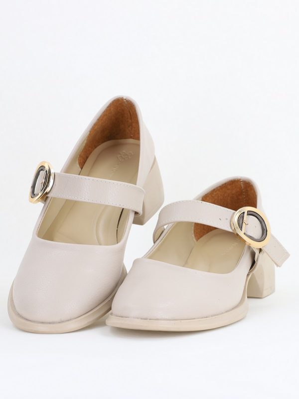 Pantofi Damă Casual Piele Ecologică Bej mat - BS4010AY2410965 119