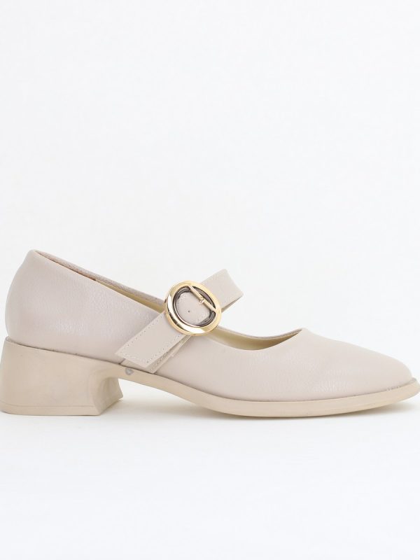 Pantofi Damă Casual Piele Ecologică Bej mat - BS4010AY2410965 120