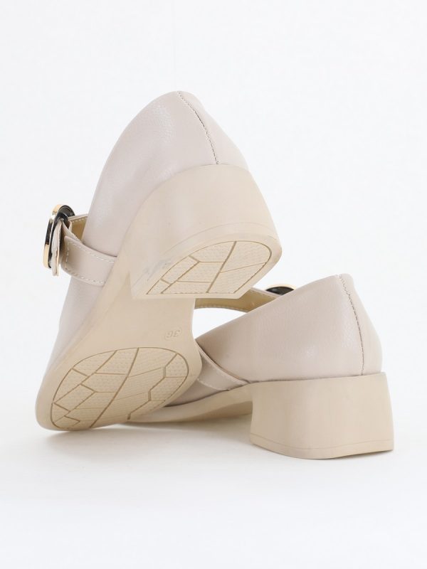 Pantofi Damă Casual Piele Ecologică Bej mat - BS4010AY2410965 122
