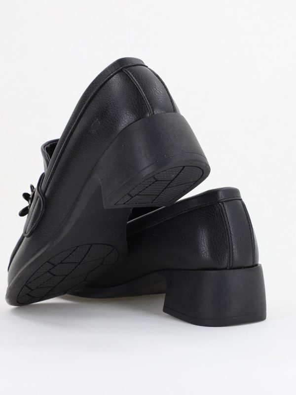 Pantofi Damă Casual Tip Loafer Piele Ecologică Negru mat - BS4013AY2410015 122