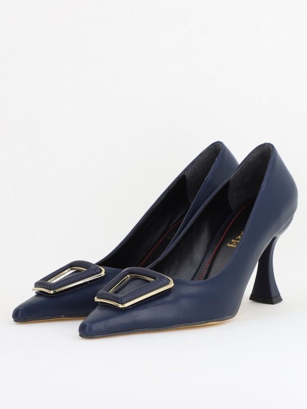 Pantofi Damă Stiletto Bleumarin Mat din Piele Ecologică (BS0202AY2411197) 120