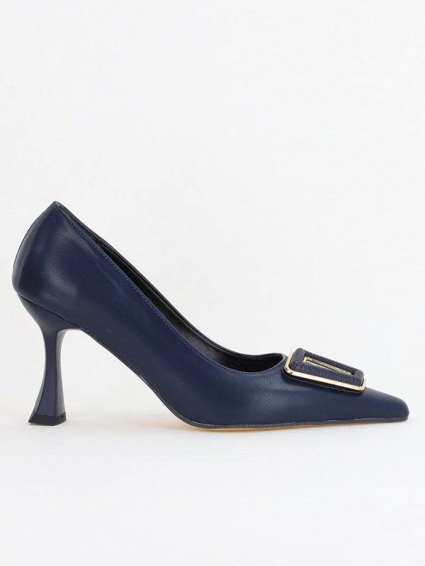 Pantofi Damă Stiletto Bleumarin Mat din Piele Ecologică (BS0202AY2411197) 122