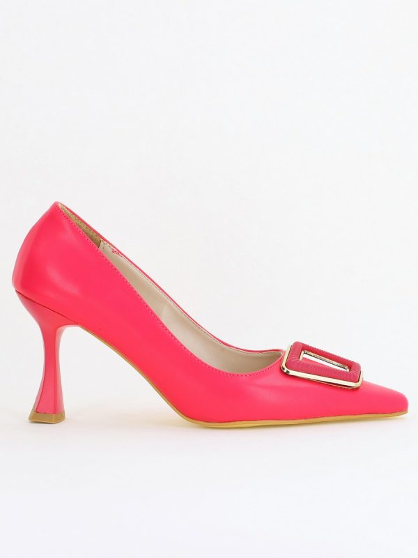 Pantofi Damă Stiletto Fuchsia Mat din Piele Ecologică (BS0202AY2411194) 122
