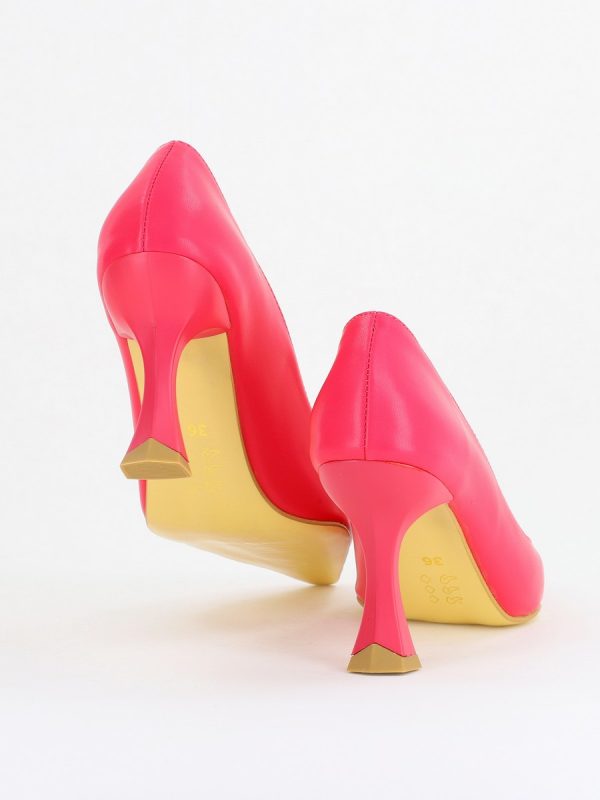 Pantofi Damă Stiletto Fuchsia Mat din Piele Ecologică (BS0202AY2411194) 125