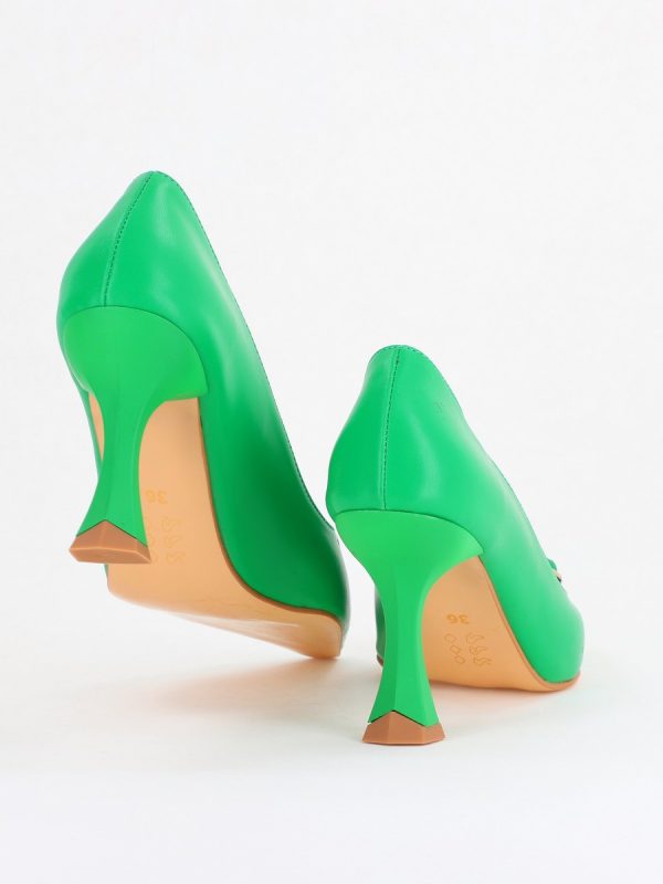 Pantofi Damă Stiletto Verde Mat din Piele Ecologică (BS0202AY2411202) 125