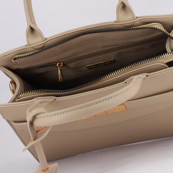 Geantă Damă Casual Taupe din Piele Ecologica David Jones CM7348 119