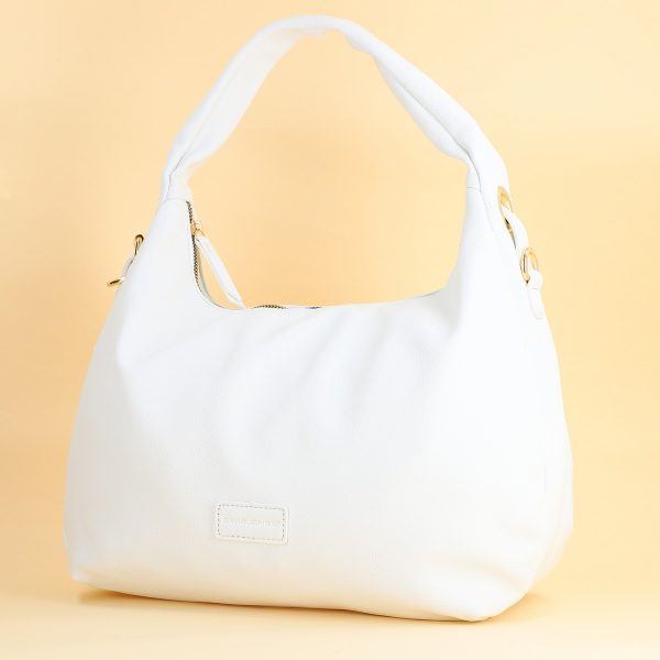 Geantă Damă Shopper Albă din Piele Ecologica David Jones CM7455 120