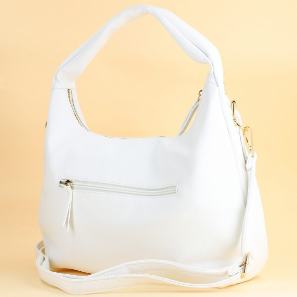 Geantă Damă Shopper Albă din Piele Ecologica David Jones CM7455 121