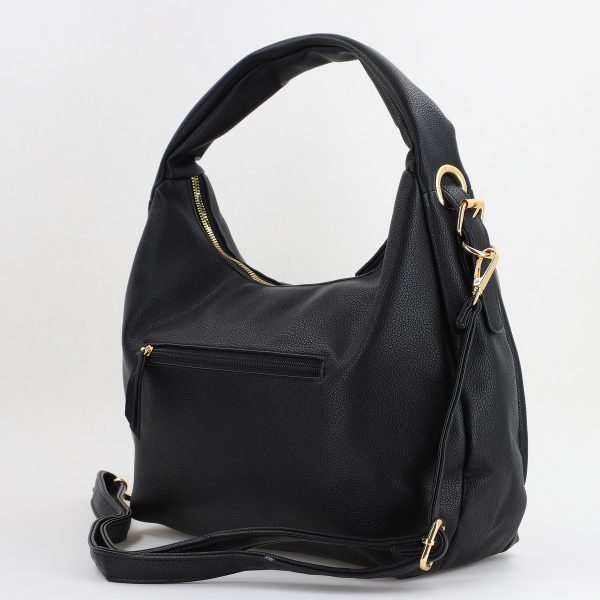 Geantă Damă Shopper Neagra din Piele Ecologica David Jones CM7455 121
